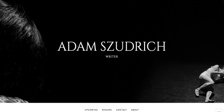 Adam Szudrich, Playwright